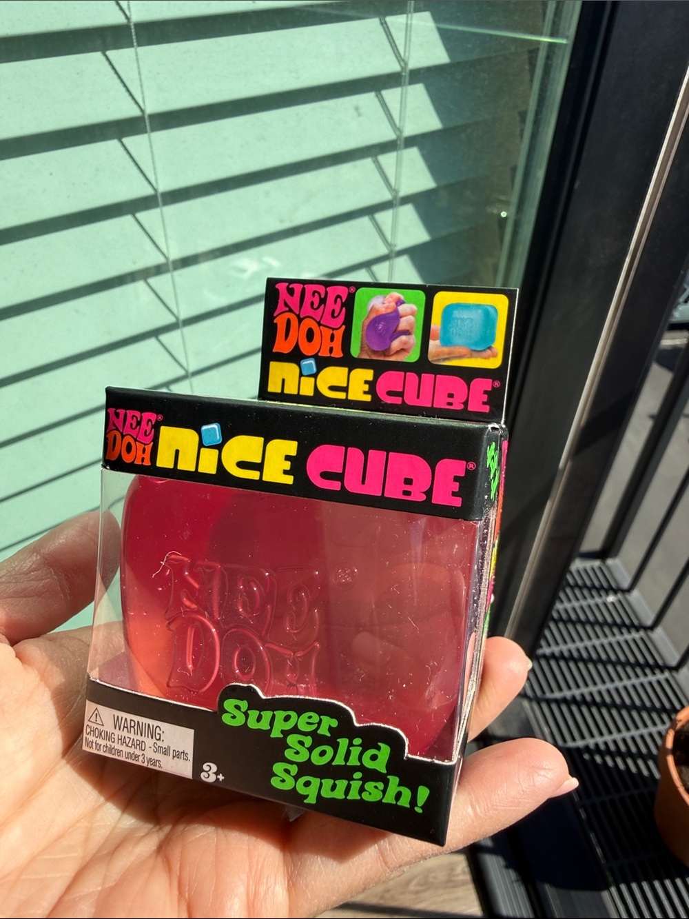 BNIB NeeDoh Nice Cube, Pink